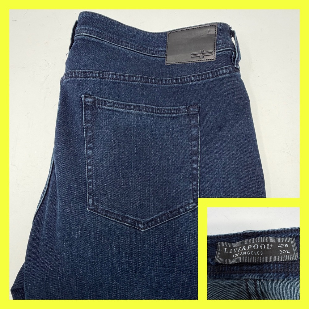 Liverpool Los Angeles Regent Relaxed Straight Jeans Mens 42x30 El Dorado Eco